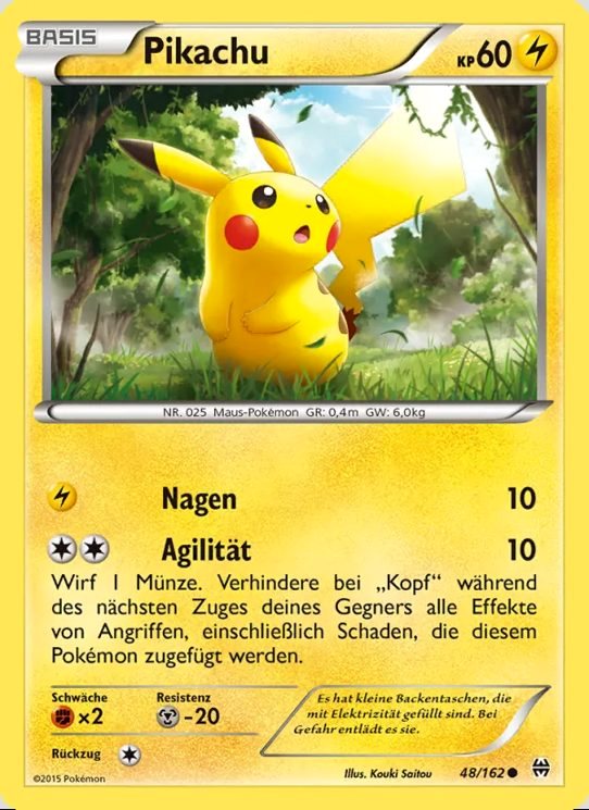 Pokémon TCG Electric 카드 16장 세트